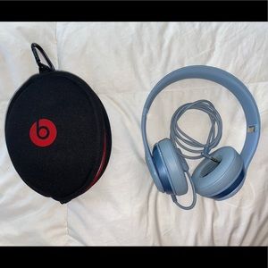 Beats by Dre Solo Headphones in Light Gray/Blue